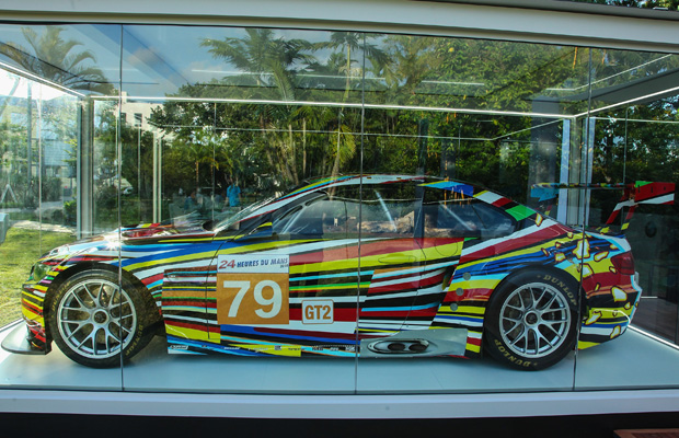 Jeff Koons BMW Art Car US Premiere And Andy Warhol BMW Art Car Exhibition At Art Basel In Miami Beach