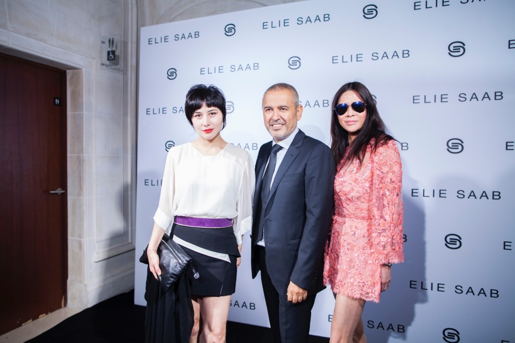 Josie Ho (left), Yvette Yung (right) & Mr. ELIE SAAB (middle)